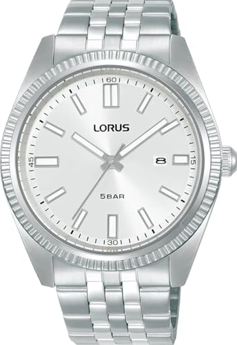 LORUS Herren Analog Quarz Uhr mit Edelstahl Armband RH971QX9 von Lorus