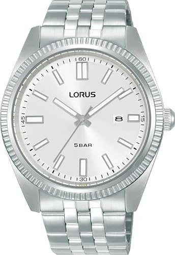 Lorus Herren Analog Quarz Uhr mit Edelstahl Armband RH971QX9 von Lorus