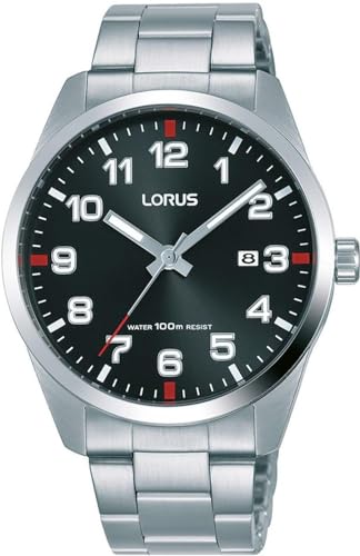 Lorus Herren Analog Quarz Uhr mit Edelstahl Armband RH973JX5 von Lorus