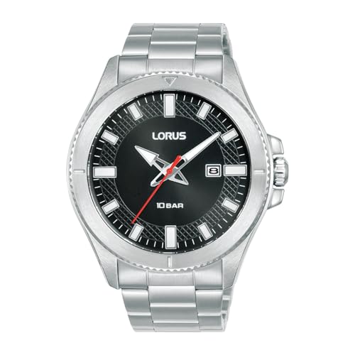 Lorus Herren Analog Quarz Uhr mit Edelstahl Armband RH995PX9 von Lorus