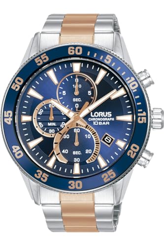 Lorus Herren Analog Quarz Uhr mit Edelstahl Armband RM329JX9 von Lotus