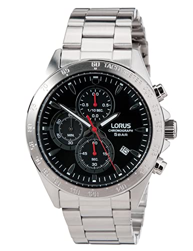 Lorus Herren Analog Quarz Uhr mit Edelstahl Armband RM363GX9 von Lorus