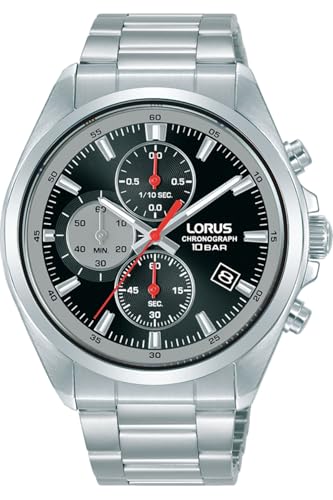 Lorus Herren Analog Quarz Uhr mit Edelstahl Armband RM381JX9 von Lorus
