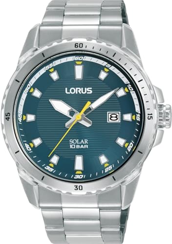 LORUS Herren Analog Quarz Uhr mit Edelstahl Armband RX369AX9 von Lorus