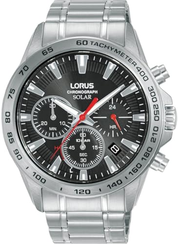 Lorus Herren Analog Quarz Uhr mit Edelstahl Armband RZ501AX9 von Lorus