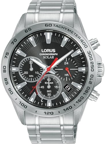 Lorus Herren Analog Quarz Uhr mit Edelstahl Armband RZ501AX9 von Lorus