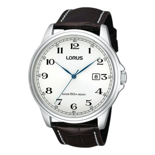 Lorus Herren Analog Quarz Uhr mit Leder Armband 4894138315428 von Lorus