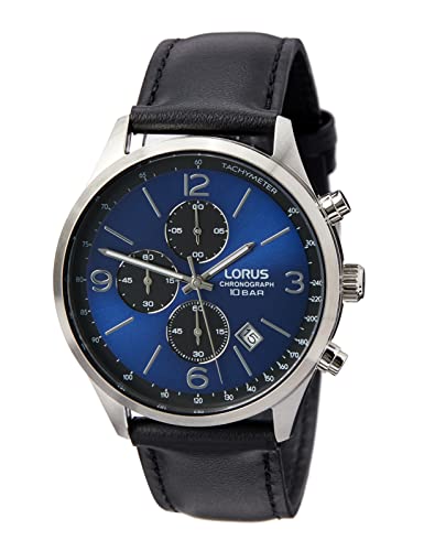 Lorus Herren Analog Quarz Uhr mit Leder Armband RM317HX9 von Lorus