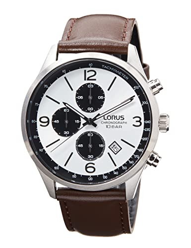Lorus Herren Analog Quarz Uhr mit Leder Armband RM321HX9 von Lorus