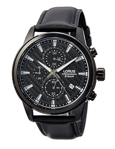 Lorus Herren Analog Quarz Uhr mit Leder Armband RM333HX9 von Lorus