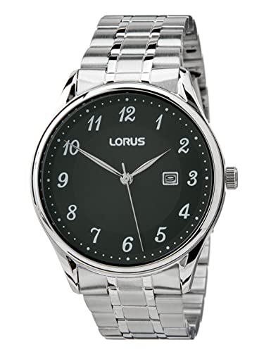 LORUS Herren Analog Quarz Uhr mit Metall Armband RH903PX9 von Lorus