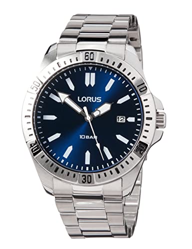 Lorus Herren Analog Quarz Uhr mit Metall Armband RH939MX9 von Lorus