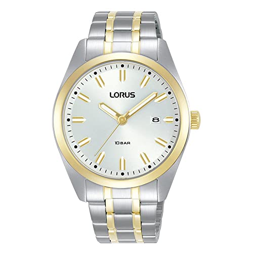LORUS Herren Analog Quarz Uhr mit Metall Armband RH978PX9 von Lorus