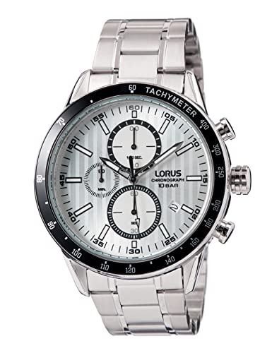 Lorus Herren Analog Quarz Uhr mit Metall Armband RM331GX9 von Lorus