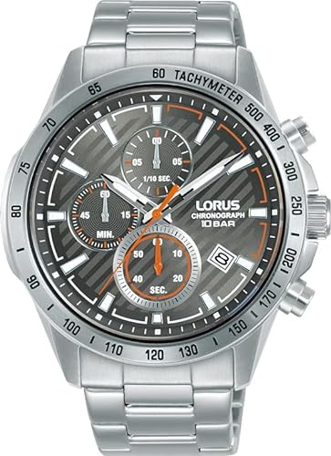 Lorus Herren Analog Quarz Uhr mit Metall Armband RM395HX9 von Lorus