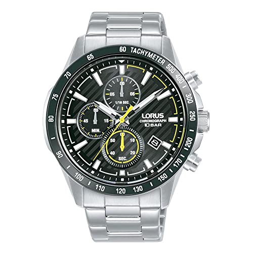LORUS Herren Analog Quarz Uhr mit Metall Armband RM397HX9 von Lorus
