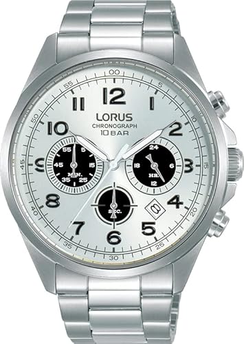 Lorus Herren Analog Quarz Uhr mit Metall Armband RT307KX9 von Lorus