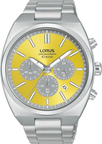 LORUS Herren Analog Quarz Uhr mit Metall Armband RT367KX9 von Lorus