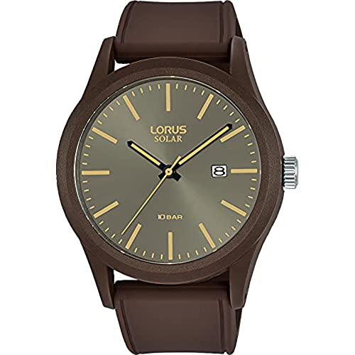 Lorus Herren Analog Quarz Uhr mit Silikon Armband RX307AX9 von Lorus