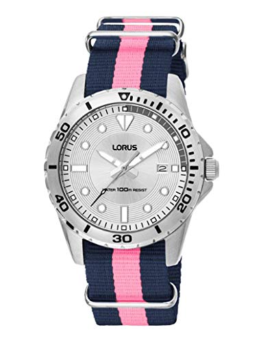 Lorus Herren Analog Quarz Uhr mit Stoff Armband RS937AX4 von Lorus