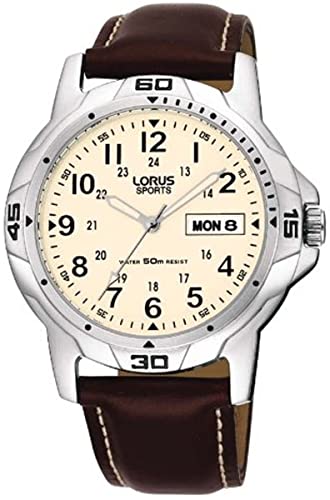 Lorus Herren-Armbanduhr Analog Leder RXN49BX9 von Lorus