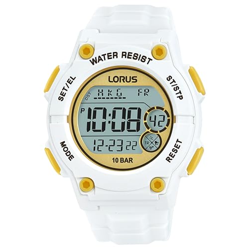 Lorus Herren Digital Quarz Uhr mit Silikon Armband R2337PX9 von Lorus