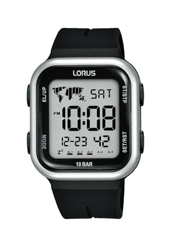 Lorus Herren Digital Quarz Uhr mit Silikon Armband R2351PX9 von Lorus