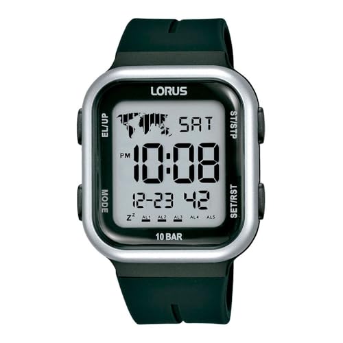 Lorus Herren Digital Quarz Uhr mit Silikon Armband R2351PX9 von Lorus