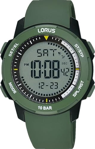 Lorus Herren Digital Quarz Uhr mit Silikon Armband R2377PX9 von Lorus