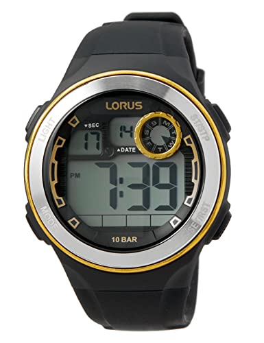 Lorus Herren Digital Quarz Uhr mit Silikon Armband R2379NX9 von Lorus