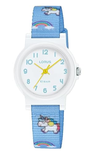 Lorus Mädchen Analog Quarz Uhr mit Nylon Armband RRX47JX9 von Lorus