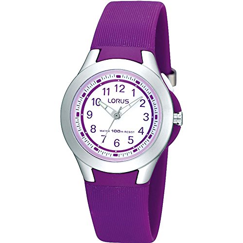 Lorus Kids Mädchen-Uhr Edelstahl und Kunststoff mit Urethanband R2313FX9 von Lorus