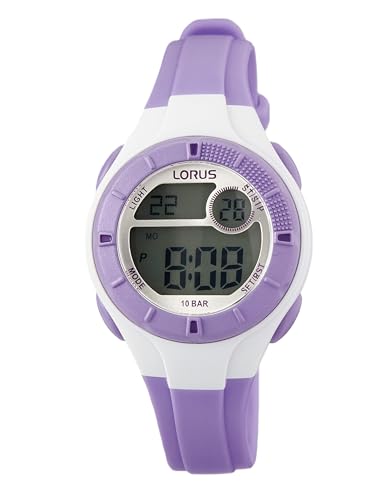 Lorus Mädchen Digital Quarz Uhr mit Silikon Armband R2347PX9 von Lorus
