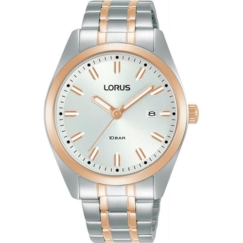 Lorus Herren Analog Quarz Uhr mit Edelstahl Armband RH980PX9 von Lorus