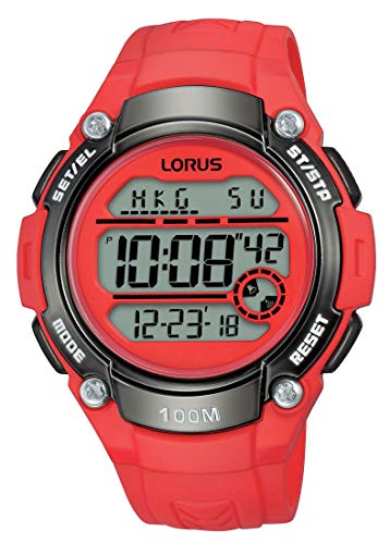 Lorus Sport Damen-Uhr Chronograph Edelstahl und Kunststoff mit Urethanband R2343MX9 von Lorus