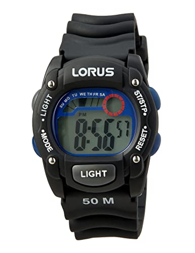 Lorus Sport Herren-Uhr Chronograph Edelstahl und Kunststoff mit Urethanband R2351AX9 von Lorus