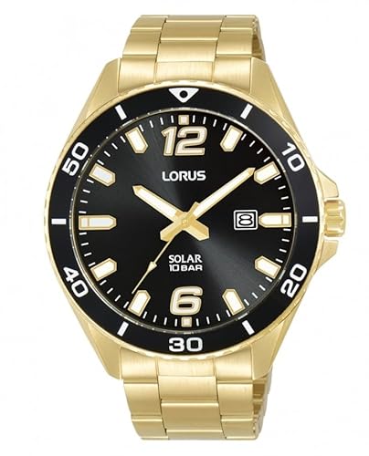 Lorus Sport Man Herren Uhr analog Solar mit Edelstahl Armband RX366AX9 von Lorus