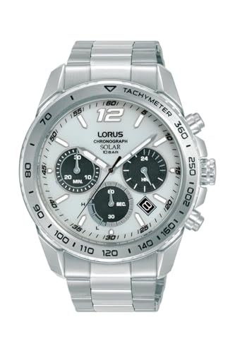 Lorus Sport Man Herren Uhr analog Solar mit Edelstahl Armband RZ513AX9 von Lorus