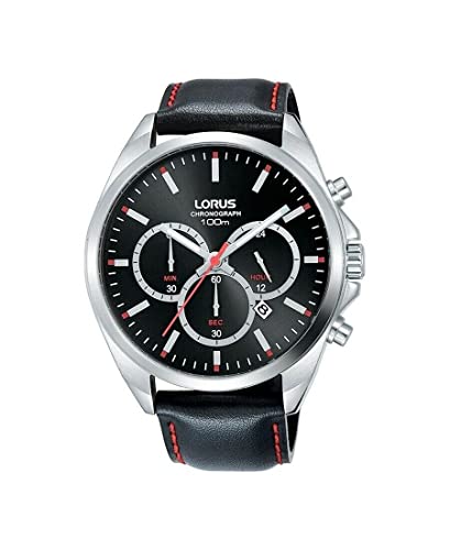 Lorus Sports Herren-Armbanduhr Analog Quarz mit Lederarmband RT369GX9 von Lorus