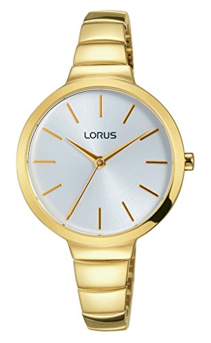 Lorus Watches Damen Analog Quarz Uhr mit Edelstahl beschichtet Armband RG216LX9 von Lorus