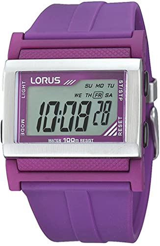 Lorus Watches Damen-Armbanduhr, digital, Quarz, mit Armband aus Gummi, R2335GX9 von Lorus