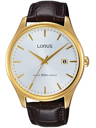 Lorus Watches Herren Analog Quarz Uhr mit Leder Armband RS960CX9 von Lorus