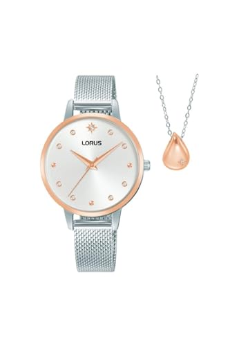 Lorus Woman Damen Uhr analog Quarzwerk mit Edelstahl Armband RG288XX9 von Lorus