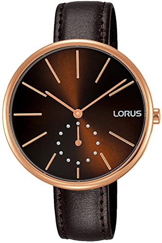 Lorus Woman Damen-Armbanduhr Analog Quarz mit Lederarmband RN424AX9 von Lorus