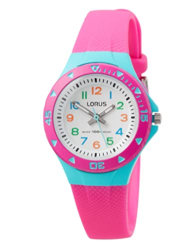 Lorus Kids Mädchen-Uhr Edelstahl und Kunststoff mit Urethanband R2351MX9 von Lorus