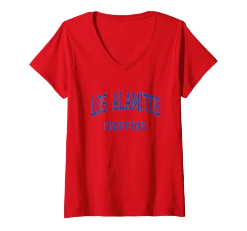 Damen Los Alamitos Gymnasium HS Los Alamitos CA Retro Sports T-Shirt mit V-Ausschnitt Damen Los Alamitos Gymnasium HS Los Alamitos CA Retro Sports T-Shirt mit V-Ausschnitt von Los Alamitos High School T-Shirts & Gifts