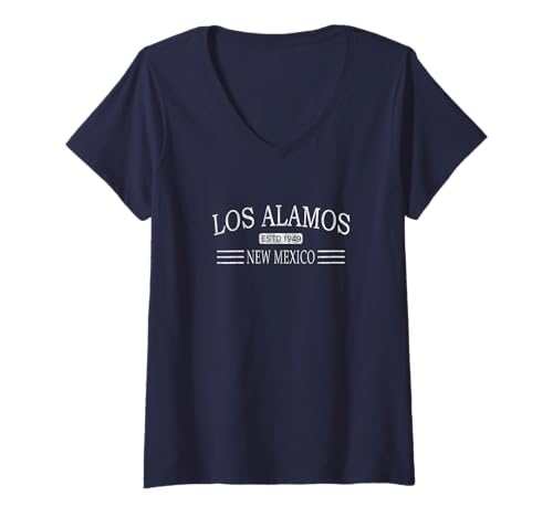 Damen Los Alamos, New-Mexiko - NM T-Shirt mit V-Ausschnitt Damen Los Alamos, New-Mexiko - NM T-Shirt mit V-Ausschnitt von Los Alamos NM Clothing Co.