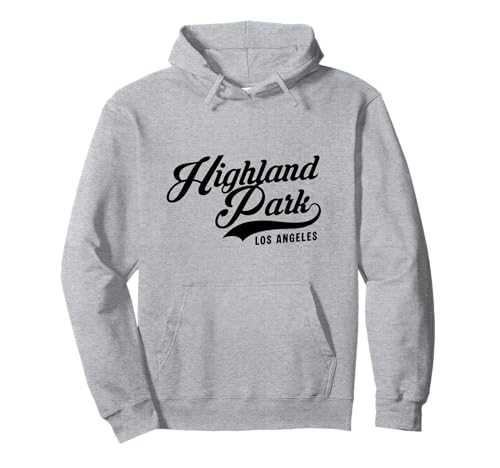 Highland Park Los Angeles geeignet für Männer und Frauen. Pullover Hoodie von Los Angeles California Pride Products