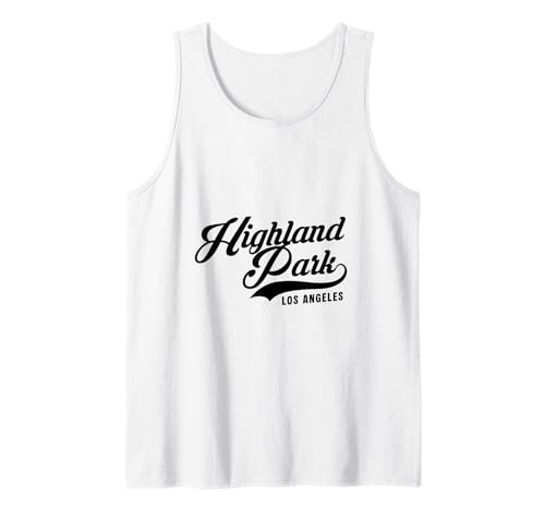 Highland Park Los Angeles geeignet für Männer und Frauen. Tank Top von Los Angeles California Pride Products