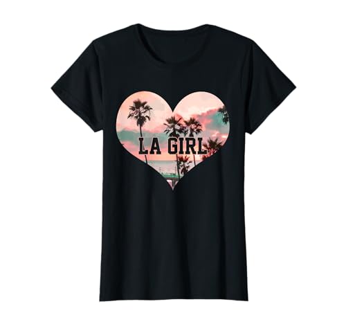 LA Girl – Los Angeles Vintage Retro California Souvenir Geschenk T-Shirt LA Girl – Los Angeles Vintage Retro California Souvenir Geschenk T-Shirt von Los Angeles California Souvenirs